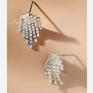NEW ~ Anthropologie Shashi Crystal Stud Earrings